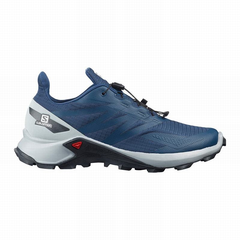 Zapatillas Trail Running Salomon Hombre Azul Marino / Azules - Salomon Argentina SUPERCROSS BLAST ,2